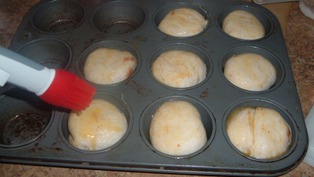apple pecan biscuits in pan